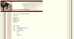 Desktop Screenshot of lunafurniturerepair.com