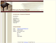 Tablet Screenshot of lunafurniturerepair.com